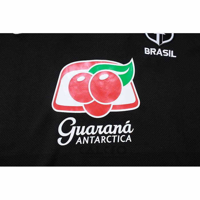 Tuta da Track Brasile Manica Corta 2025-2026 Nero - Pantaloncini